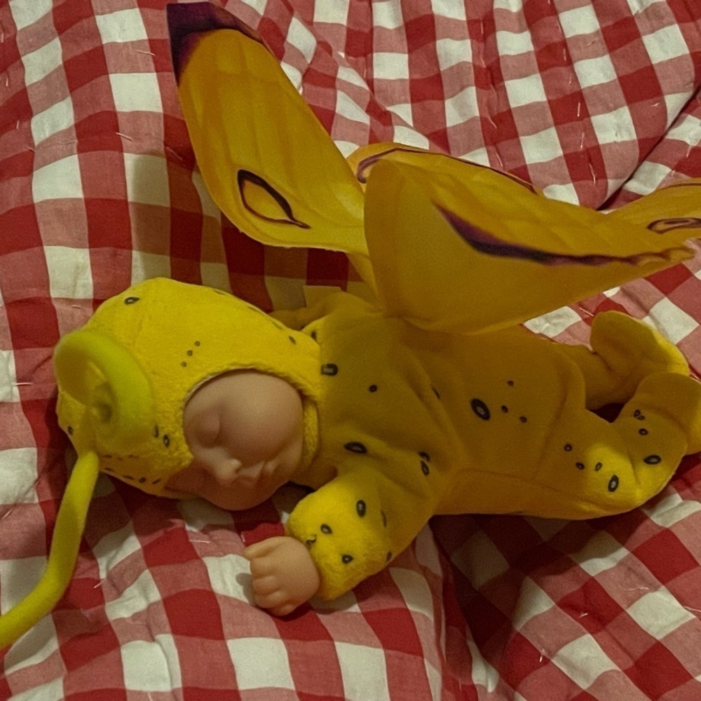 8" Anne Geddes Yellow Butterfly Doll